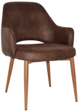 Albury XL Tub Chair Metal | Nufurn Commercial Furniture 
