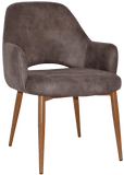 Albury XL Tub Chair Metal | Nufurn Commercial Furniture 