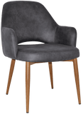 Albury XL Tub Chair Metal | Nufurn Commercial Furniture 