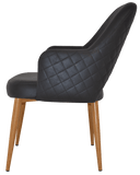 Albury XL Tub Chair Metal | Nufurn Commercial Furniture 