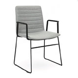 Nufurn Nikita Visitor Arm Chair with Sled frame for meetings, conferences and break out and dining