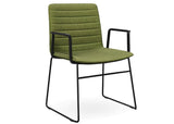 Nufurn Nikita Visitor Arm Chair with Sled frame for meetings, conferences and break out and dining