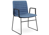 Nufurn Nikita Visitor Arm Chair with Sled frame for meetings, conferences and break out and dining