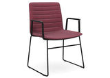 Nufurn Nikita Visitor Arm Chair with Sled frame for meetings, conferences and break out and dining