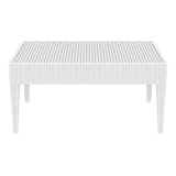 Panama Resin Rattan Looking Side and Coffee Table for Outdoor Lounge