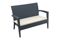 Nufurn Panama Resin Looking Rattan Stacking Double Outdoor Lounge Chair