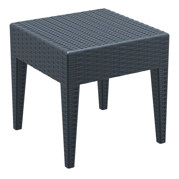Panama Resin Rattan Looking Side and Coffee Table for Outdoor Lounge