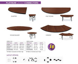 Nufurn Platinum Seminar and Banquet Table Range Quarter Round Table Connector