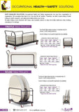 Nufurn Linen Free Folding Seminar Table with Integrated Fold away modesty panel for Hotels, Resorts, Function venues and clubs.  