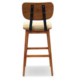 high back barstool - raven