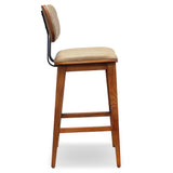 high back bar stool - raven