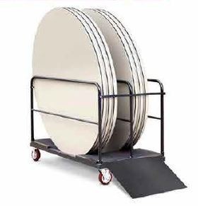 Trolley - Round Banquet Table w Ramp | Nufurn Commercial Furniture 