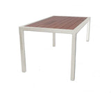 Nufurn Jacaranda Outdoor 4 Leg Dining Tables with Jarrah Slats or Futurewood Slat Table Tops