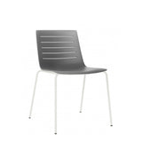 Skin 4 Leg Chair by Resol - Indoor Restaurant Chair Grey and white