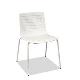 restaurant chair - skin - stackable - white