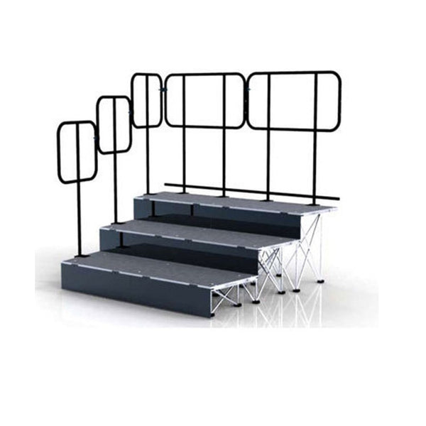 lightweight portable staging hand rails
