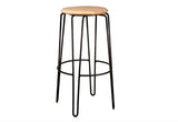 Sunshine Mansion Bar Stool by Nufurn for Pubs, Clubs, Hotels, Restaurant and Cafe Seating.  Hairpin Leg Bar Stool with Timber Seat