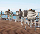 Uni 550 Stackable Outdoor Restaurant Dining Chair by et al. Metalmobil Hotel Room Chair