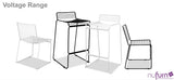 Wire Restaurant Chair Range by Nufurn