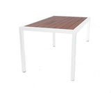 Nufurn Jacaranda Outdoor 4 Leg Dining Tables with Jarrah Slats or Futurewood Slat Table Tops