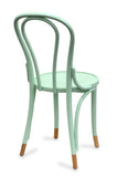 Nufurn Commercial Furniture Restaurant & Cafe Dining Chair - Paged Meble A-1840 Bentwood Side Chair - Mint Green Enamel with Natural 100 Socks