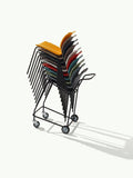 Uni 550 Stackable Outdoor Restaurant Dining Chair by et al. Metalmobil Hotel Room Chair Trolley