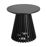 IRUNE Side table 50cm black wood | In Stock