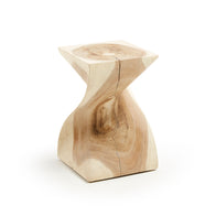 HAKON Side table mungur wood twist 30X30X46 | In Stock