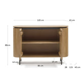 LICIA Sideboard with 2 doors 120x80cm | In Stock | Nufurn Commercial Furniture 