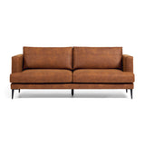 VINNY Sofa Rust Vegan Leather 183cm | Buy Online