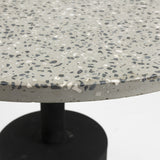 MELANO Side table terrazzo grey 55cm round | In Stock