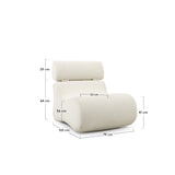 CLUB Armchair Shearling Boucle White | In Stock