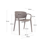ANIA Brown Chair | In Stock