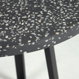 TELLA Black Terrazzo Table 70cm | In Stock