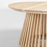 IRUNE Coffee table 80cm natural teak wood | In Stock