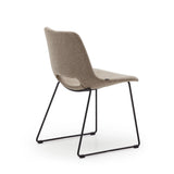 ZIGGY Chair brown fabric black metal | In Stock