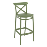 Cross Back Bar Stools | In Stock