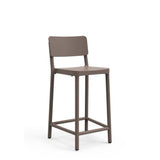 outdoor restaurant chair - medium stool - lisboa chocolate