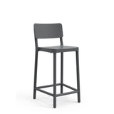 outdoor restaurant barstool - lisboa  grey