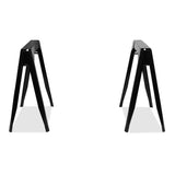 Nufurn Factorie Table Frame in Black suitable for Restaurant Tables larger than 1200mm x 800mm
