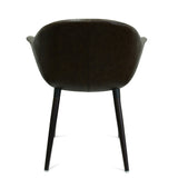 Nufurn Slater Tub Chair for Restaurant Dining and Lounge Seating in Hotels, Pubs, Clubs & Restaurants.  Synthetic leather with baseball stitched seat and timber  legs