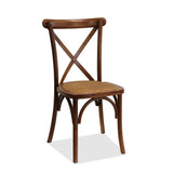 Athena Two Timber Stacking Event Chair - Cross back - Nufurn Commercial Furniture