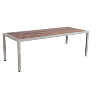 Nufurn Jacaranda Outdoor 4 Leg Dining Tables with Jarrah Slats or Futurewood Slat Table Tops