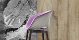 uni-ka 599 upholstered restaurant chair 4 leg wooden frame